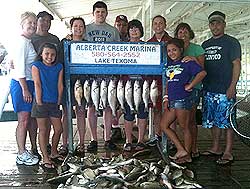 Lake Texoma Striper Fishing Guide Stan Constant will get you on fish!