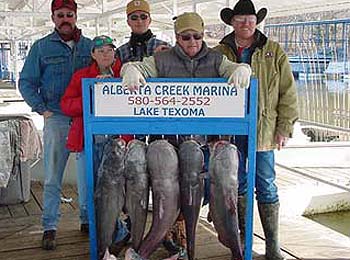 Lake Texoma Monster Catfish and pictures for 2005 from Lake Texoma Fishing Guide Stan Constant